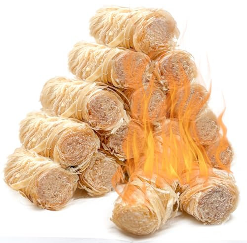 WABUPD 216 Pcs Fire Starter - Natural Fire Starters for Fireplace, Pellet Stove, Campfires, BBQ, Pizza Oven, Camping, Fire Pit &Chimney, Smoker, Fire Starters for Grill, Charcoal Starter