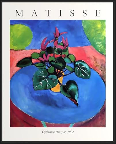 GYTRI CGFHJ Henri Matisse Poster Henri Matisse Drucke Abstrakte Wandkunst 《Lila Alpenveilchen》Bild Henri Matisse Leinwand Gemälde für Wohnkultur 50x70cm ungerahmt