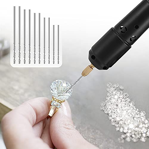 Set di Macchine per Perforazione a Mano Elettrica Mini Trapano Elettrico per Progetti Fai da Te con Puntali per Legno Metallo Plastica