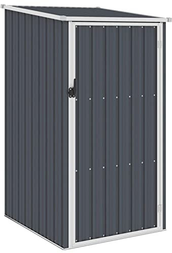 Fasba Gerätehaus ohne Boden Geräteschuppen Garten Schuppen Gartenhaus Gartenschrank Geräteschrank Anthrazit 87x98x159cm Verzinkter Stahl