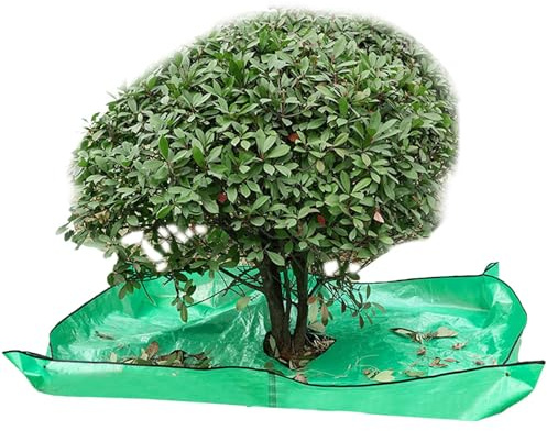 Celuicion Telone di raccolta per paesaggi, con apertura di 30 cm, impermeabile, con 4 occhielli angolari per prato, giardino e serra
