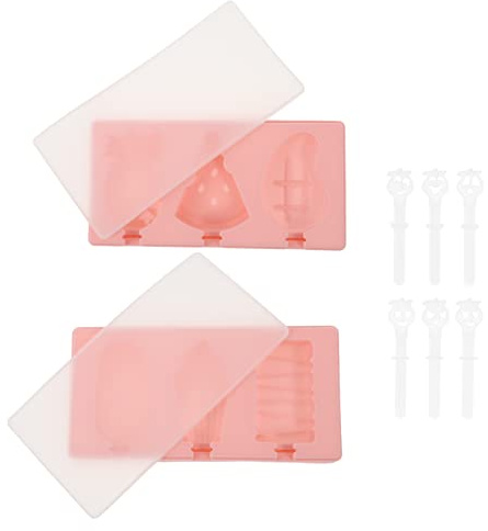 ULTECHNOVO 2piezas Moldes Para Paletas Heladas De Fruta Moldes De Helado Con Tapa Herramientas De Heladería