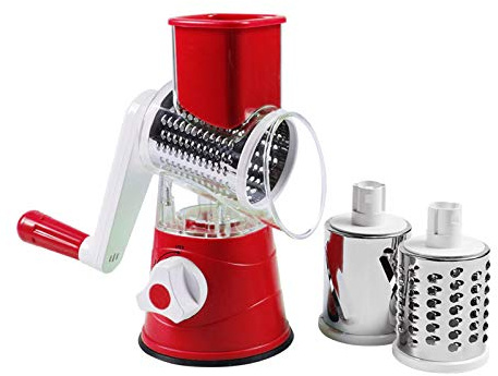 FDOSIJFOS Rebanadora, Rallador rotatorio Manual: Cortador rápido de Verduras for Queso, nueces y Zanahorias