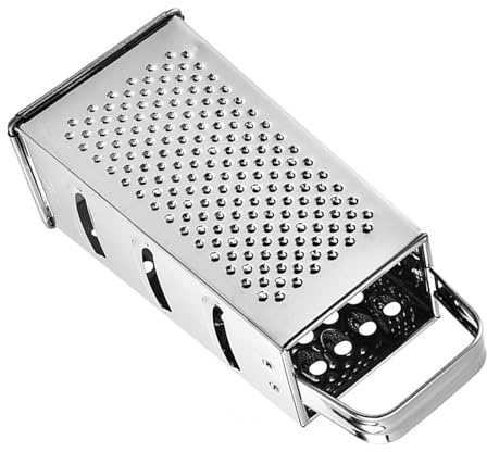 Veemoon Râpe à Quatre Faces en Acier Inoxydable 9 Pouces, Râpe Multifonction pour Légumes et Fromage, Trancheuse Cuisine Pratique pour Pommes de Terre, Carottes et Concombres, Ustensile