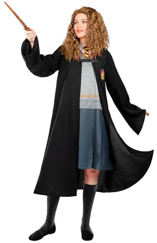 Funidelia Disfraz Oficial de Hermione Granger para mujer, Incluye túnica y vestido, Magos - Traje para adultos para fiestas, Carnaval y Halloween - Talla M
