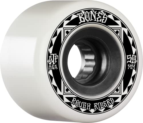 Bones ATF Rough Riders Runners Skate-Räder, Weiß, 80 A59 mm, Weiß