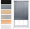 FURNISHED Tende veneziane per finestre, facili da montare, in PVC, oscuranti, per casa, cucina, finestre, persiane da 25 mm, complete di accessori sicuri per i bambini, colore grigio, 80 x 210 cm