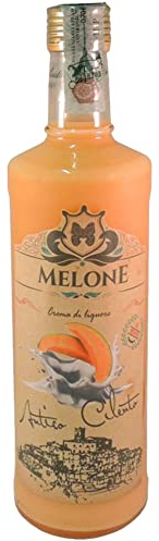 Liquore al Melone | Crema Meloncello | Antico Cilento | Produzione Artigianale Alta Qualità | Ingredienti Naturali | Antica Ricetta Cilentana | Bottiglia 70 Cl | Idea Regalo