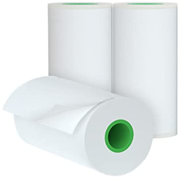 Daoco Langlebige 2-Jahres-Erhaltungsklebrige Thermopapierrolle 56 * 30 mm / 2,2 * 1,2 Zoll BPA-freie Schwarze Schrift, Selbstklebende Aufkleberetiketten für A6/A8/A9-Thermodrucker,