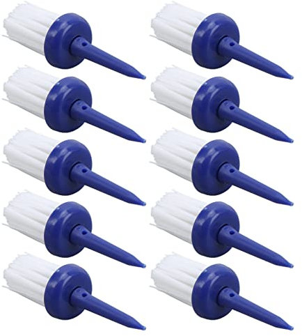 Agatige Golf-Tees-Bürste, 10 Stück/Set, 2,2 Zoll, geringer Widerstand, mehr Distanz, Kunststoff, Golf-Fahrer-Trainings-Tees, Bürstentyp für Männer und Frauen(Blau)