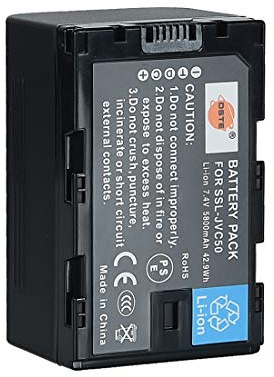DSTE SSL-JVC50 Battery Compatible for JVC HM600 HM650 GY-LS300 Camera