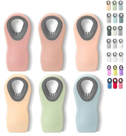 Mr. Pen - Magnetic Chip Clips, 6pk, Muted Pastel