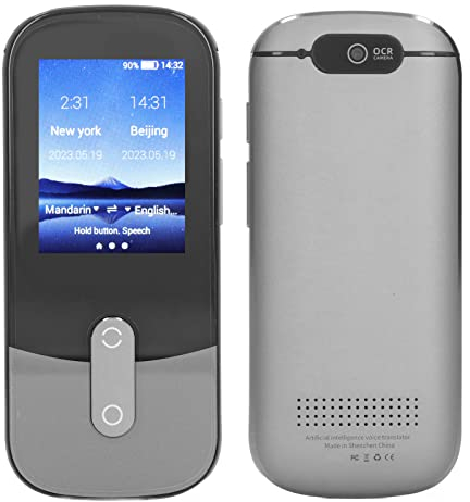 Sprachübersetzergerät, 2,4-Zoll-TFT-Bildschirm, 119 Sprachen Unterstützen Offline-Fotoübersetzung, Taschenübersetzer in Echtzeit, Hohe Genauigkeit für Geschäft, Lernen und Reisen