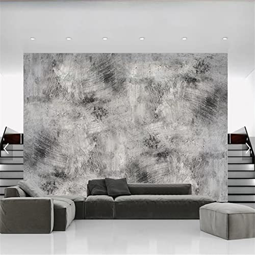 POCHY Industrieller Wind, Fortschrittliche Graue Persönlichkeit, Zement, Strukturierte Tapeten Für Wohnzimmer, Tv-Hintergrund, Wandpapier, 3D-450Cmx300Cm