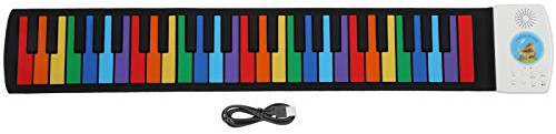 Tastiere per pianoforte arrotolabili a 49 tasti – educativo per imparare la musica – Portatile e facile da trasportare – Adatto a tutte le età