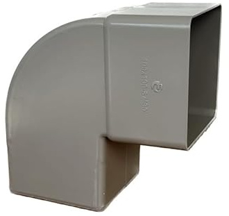 Curva quadra 87.30° per pluviali - Colore Grigio - Diametro 100