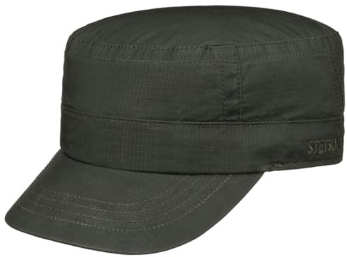 Stetson Ripstop WR Army Cap - Unifarbene Kappe - Funktionaler Urban-Style - Wasserabweisende Baumwollcap - Damen und Herren - Vier Jahreszeiten Oliv M (56-57 cm)