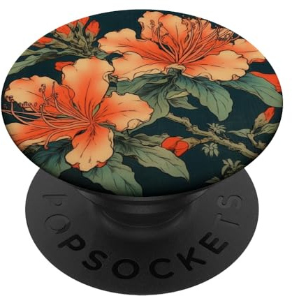 Traditional Floral Japanese Azalea Flower PopSockets Swappable PopGrip