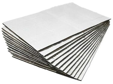HCPAVEXT 10 Stück 25 cm X 18 cm 5 Mm/10 Mm Motorhauben-Isolierung Schalldämpfer Wärmedämmmatte Auto Van Schalldämmung Dämmung Schalldämmmatte(250 180 5mm 10pcs)