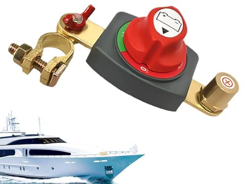 Auto-Ausschalt-Hauptschalter – Hochstrom-Batterietrennschalter, Wasserdichte Trennschalter, Sicherer Anschlussstecker Für Autos, Motorräder, Boote, Wohnwagen