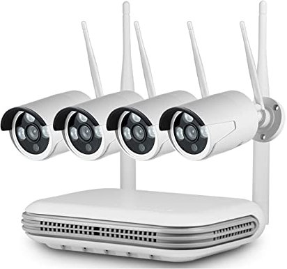 Caméras de sécurité pour la maison, H.265 3MP Full HD 8CH sans fil NVR sécurité WIFI IP caméra système Kit Surveillance extérieure CCTV visage Audio vidéo enregistreur Convient pour la maison et le bu