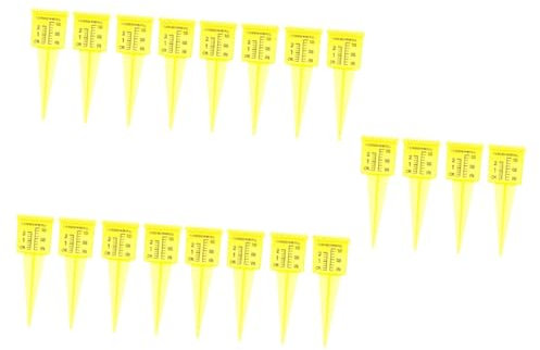 MOTHNUR 20pièces Pluviomètre Plastique Jauge De Pluie Précise pour Jardin Terrasse Et Arrière-Cour Outil Et Facile à Lire pour Mesurer Les Précipitations