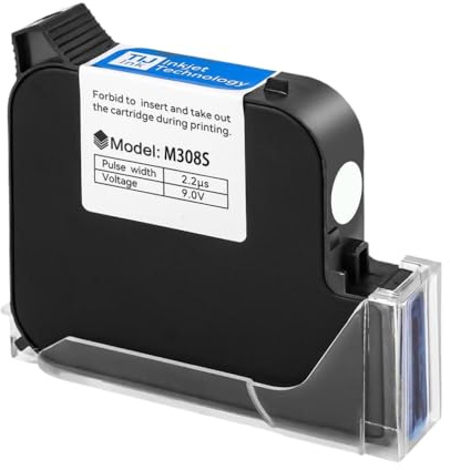 KRZkwA 2025 Prime Tij Cartridge 25,4 mm Imprimante à Jet d'encre Cartouche Noire Rouge Jaune Bleu Vert Rapide d'eau de séchage solvant Solutions d'encre compatibles(1PC to White to 25 4)