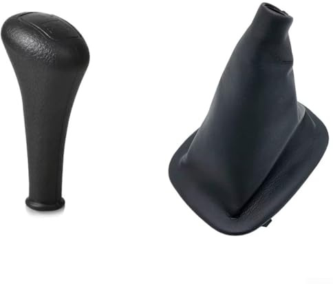 Filteilect Schaltknauf, Leder-Kofferraumabdeckung, Schaltgetriebe, 4, 5 Gänge, für C-Klasse E-Klasse S-Klasse W123 W124 W126 (5-Gang)
