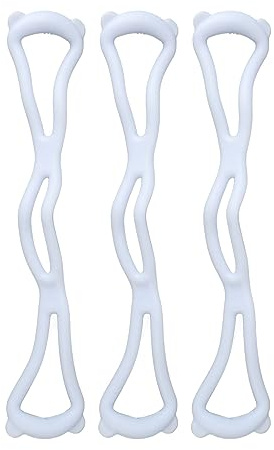 Cuerda elástica para Ejercicio de Hombro, Banda de Resistencia física en 8 Formas, cómoda, portátil, Antideslizante, Resistente para Gimnasio en casa, Modelado del Cuerpo, Azul, 3
