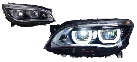 Faro Fanale Proiettore Per BMW Serie 7 F01 F02 2010-2015 LED Completi Fari Anteriori Allo Xeno Con Angel Eyes Gruppo Fari(AFS14-16)