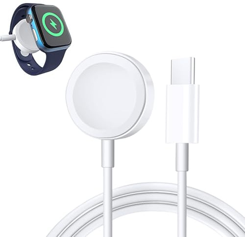Chargeur rapide USB-C magnétique pour A pple Watch 2025, câble de charge sans fil 1 m pour i Watch Series 1 à 11, SE, Ultra 1,Ultra 2, et Ultra 3, charge sécurisée haute vitesse, compact et portable