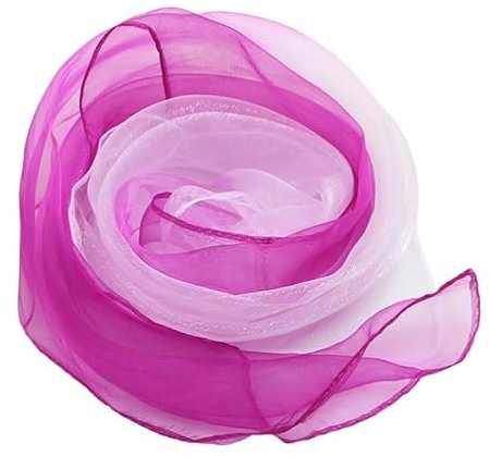 10 Stück 60 x 60cm Square Jongliertücher - Farbverlauf Tanz Chiffontücher Gymnastiktücher Rhythmik Spieltücher für Kindergarten Kinder Party-Aktivitäten Performance Schals für Sensorisches Werkzeug