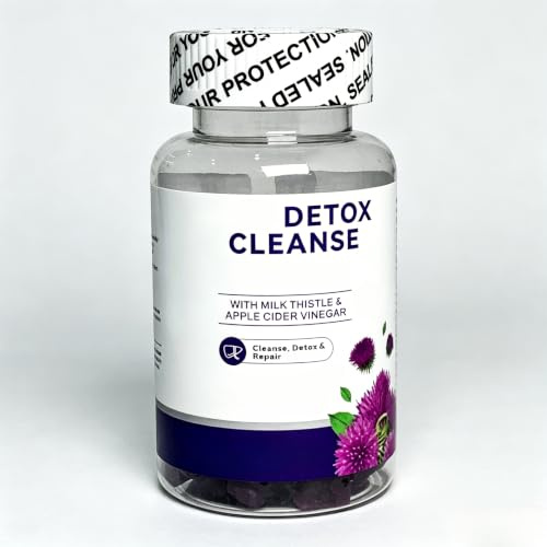 Gummies nettoyantes détoxifiantes et réparatrices | Nourrir le foie et soutenir un conditionnement doux de tout le corps, avec du chardon-Marie et du vinaigre de cidre de pomme