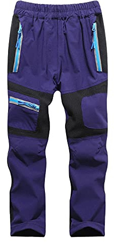Echinodon Kinder Sommer Hose Schnelltrocknend Wasserdicht Outdoorhose Dünn Leicht Mädchen Jungen Wanderhose Trekkinghose