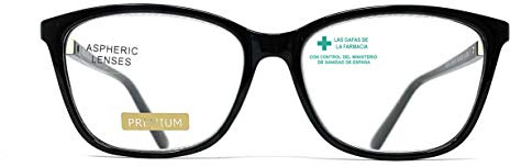 Lunettes de Lecture pour femmes qualité SUPÉRIEURE +1.0 à +3.5 Grand Designer Style Smart (Noir, +2,50)