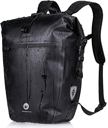 BAIGIO 3 in 1 Fahrradtasche für Gepäckträger 27-30L Wasserdicht Gepäckträgertasche Fahrrad Tasche hinten/vorne Multifunktional Vorderrad Gepäcktasche Reisetasche Laptop Rucksack Umhängetasche