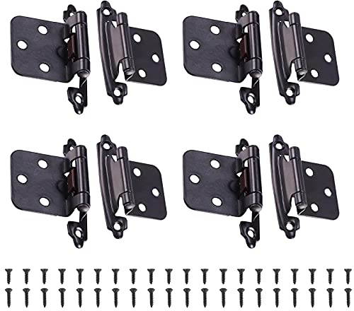 8 Pièces Charnière Inox, Charniere Porte Placard avec vis, Charnière Meuble Acier Inoxydable, pour Les Charnières de Porte les Charnières d'armoire les Charnières de Raccordement