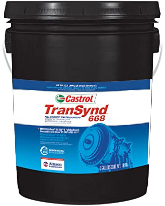 Castrol TranSynd 668 Full-Synthetic Auto Transmission Fluid, 5 Gallon Pail