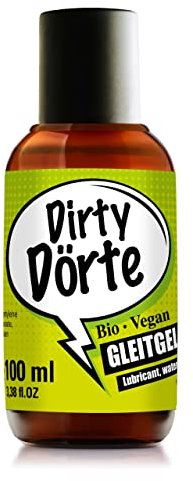 Dirty Dörte, Bio & Vegan, Gleitgel; (100ml); Gleitmittel auf Wasserbasis; sensitives Intimgel; Flasche aus 100% recyceltem Kunststoff (PCR)