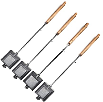 HAWOK Cast Iron Pie-Iron Sandwich Maker with Detachable Handle set of 4…