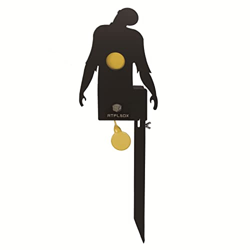 Atflbox Metal Zombie Air Gun Pellet BB Guns Rimfire Reset Target, Rated for .177 .22 Caliber Outdoor Shooting and Hunting