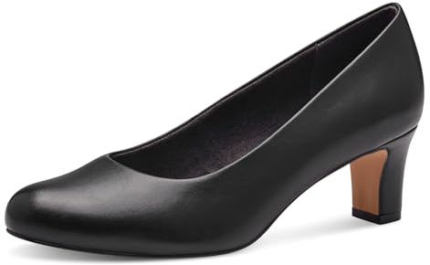 Jana Dam Softline 8-22472-41 Bekväm multibredd bekväm sko klassisk vardagsskor business enkla festliga pumps, svart, 37 EU Weit