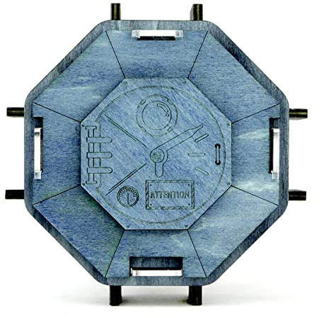 Logica Spiele Art. Die Raumstation - Denkspiel aus Holz - Geheime Box - Schwierigkeit 5/6 Unglaubich - Star Adventures-Serie