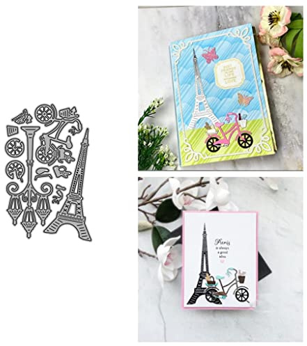 Sredwtk Paris Stanzschablonen Set Prägeschablonen Stanzformen Schablonen Für Scrapbooking, Fotopapier 3D Karten Handwerk Prägen DIY Herstellung Geschen