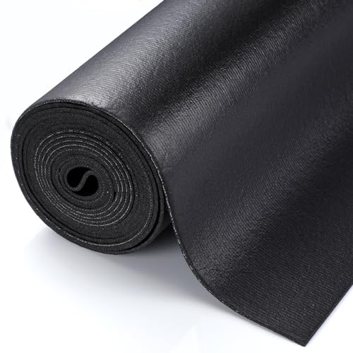 Nuogo 24 Inch x 32 Feet Tool Box Liner, Non Slip, Black Rubber Mat for Tool Chest, Cabinet, Workbench