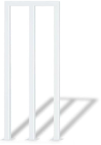 Rampe d'escalier en fer pour intérieur et extérieur – Balustrade durable pour escaliers, jardin et balcon – Main courante en forme de U / M pour escaliers