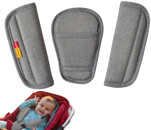 Fundas Para Correas De Asiento De Cochecito De Bebé - 3 Almohadillas Para