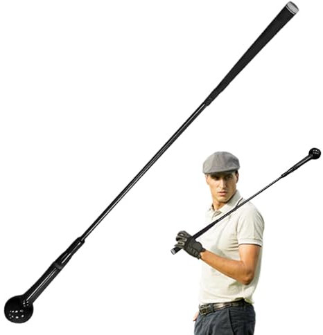 Swing Tech Golftrainer - & Flexibilität Trainingshilfen - Aufwärmstab, Griff & Korrektur, für verbesserte Geschicklichkeit, Kraft & Korrektur Schwungweg, Indoor-Praxis, Golfzubehör