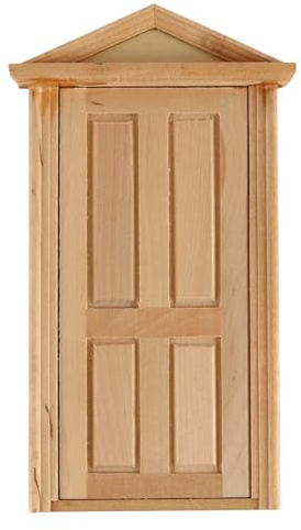 FONGKNOX Dollhouse Miniature Wooden Door 1:12 Scale Simulation Interior Door DIY DIY Simulation Fairy Doll House for Dollhouse Furniture Accessories Dollhouse Furniture Decoration