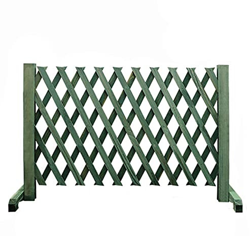 ABNNHK Clôture de Jardin Portable en Bois, clôture Verte Extensible, Grillage de Jardin autoportant, utilisée comme décoration de Maison/Grille de Jardin/clô